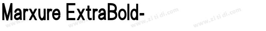 Marxure ExtraBold字体转换
